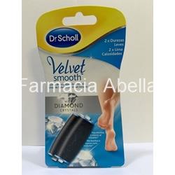 Dr Scholl Velvet Smooth Diamond Recambios (2 X Durezas Leves) - Imagen 1