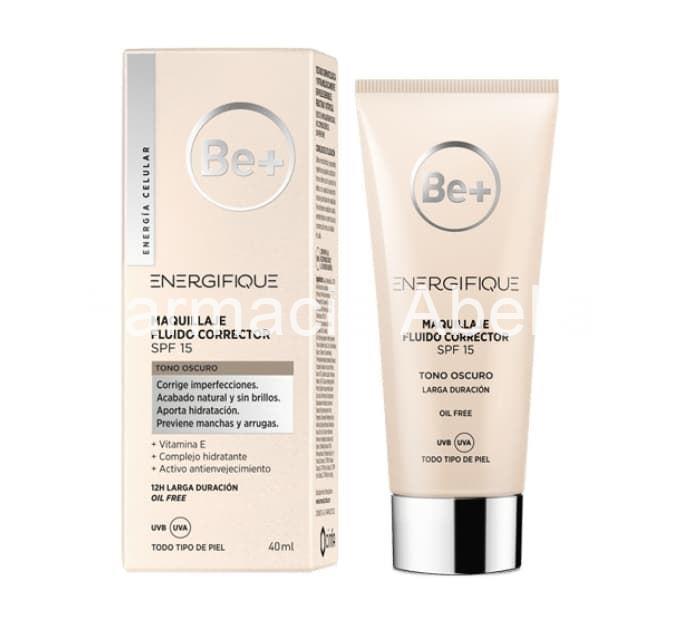 Be+ Energific maquillaje fluido tono oscuro corrector 40 ml - Imagen 1