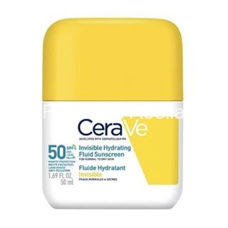 Cerave solar fluido protector invisible hidratante 50 spf 50 ml - Imagen 1