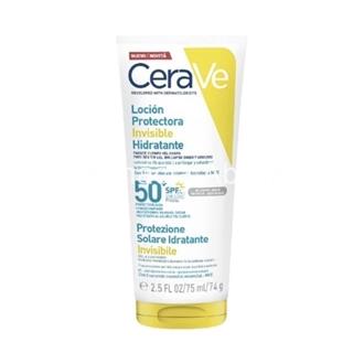 Cerave solar loción protectora invisible hidratante 50spf 75 ml - Imagen 1