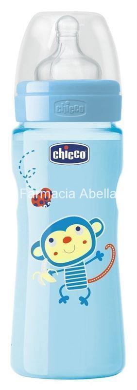 Chicco Biberón Well-Being 330 ml 4m+ tetina silicona