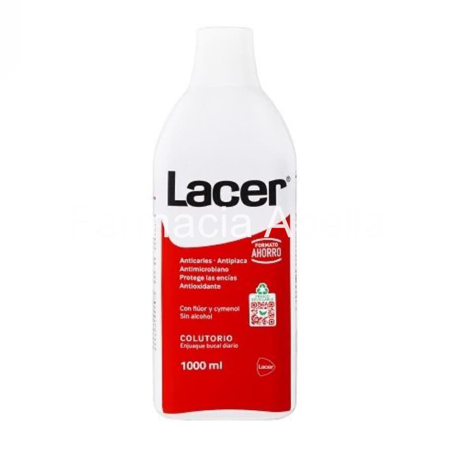 Lacer Colutorio sin alcohol uso diario acción anti caries  1000 ml - Imagen 1