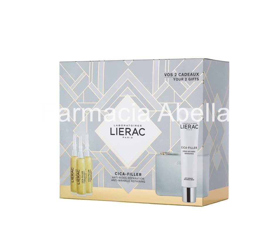 Lierac cica-filler serum anti-arrugas 3x10 ml+  Cica-filler crema antiarrugas 40 ml - Imagen 1