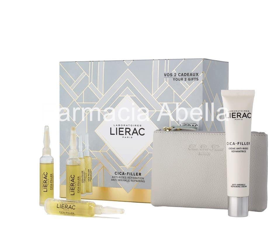 Lierac cica-filler serum anti-arrugas 3x10 ml+Cica-filler Mat  gel-crema antiarrugas 50 ml - Imagen 1