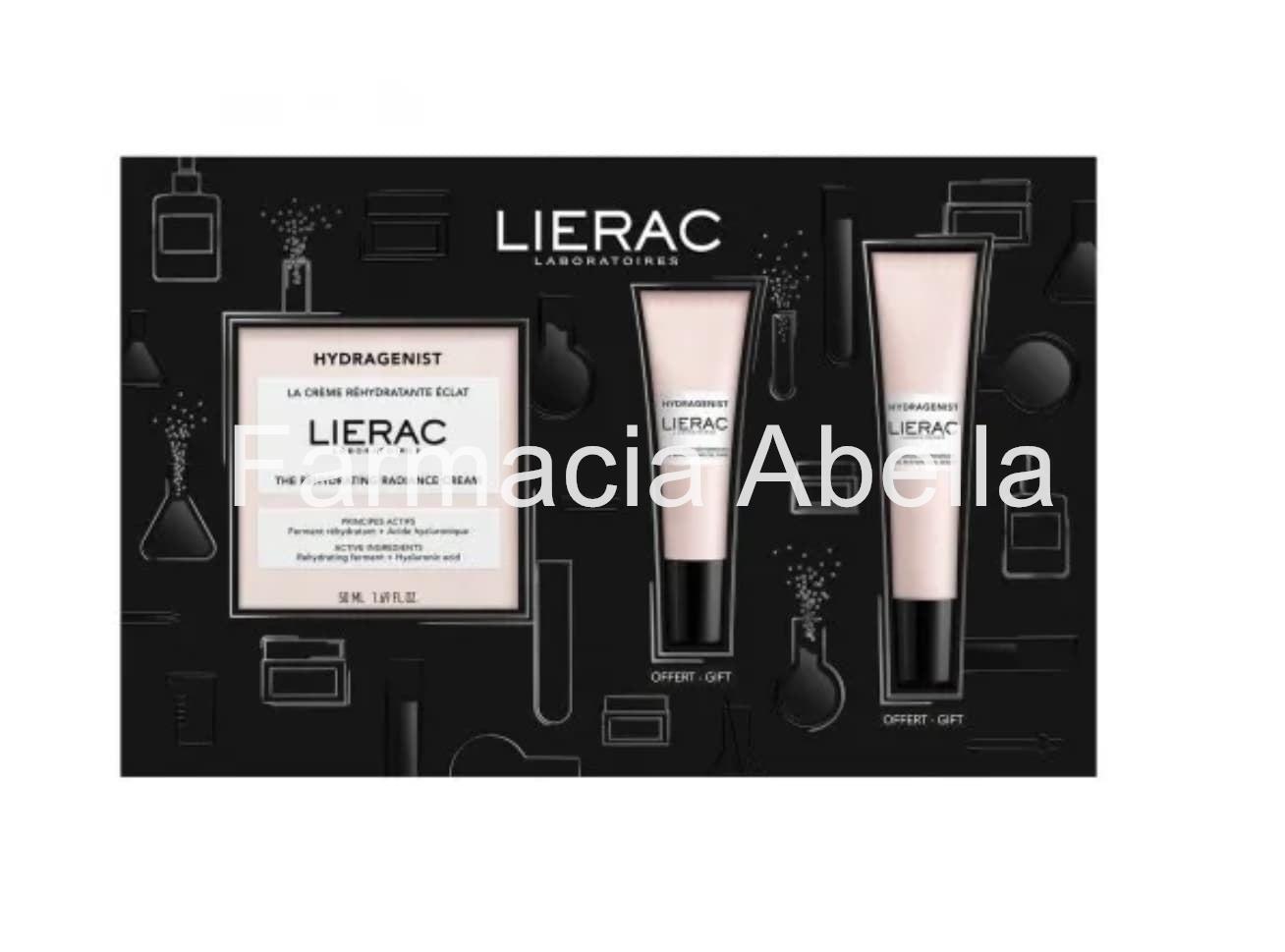 Lierac set hydragenist crema hidratante luminosidad  50 ml +contorno de ojos 7,5 ml + serum 15 ml - Imagen 1