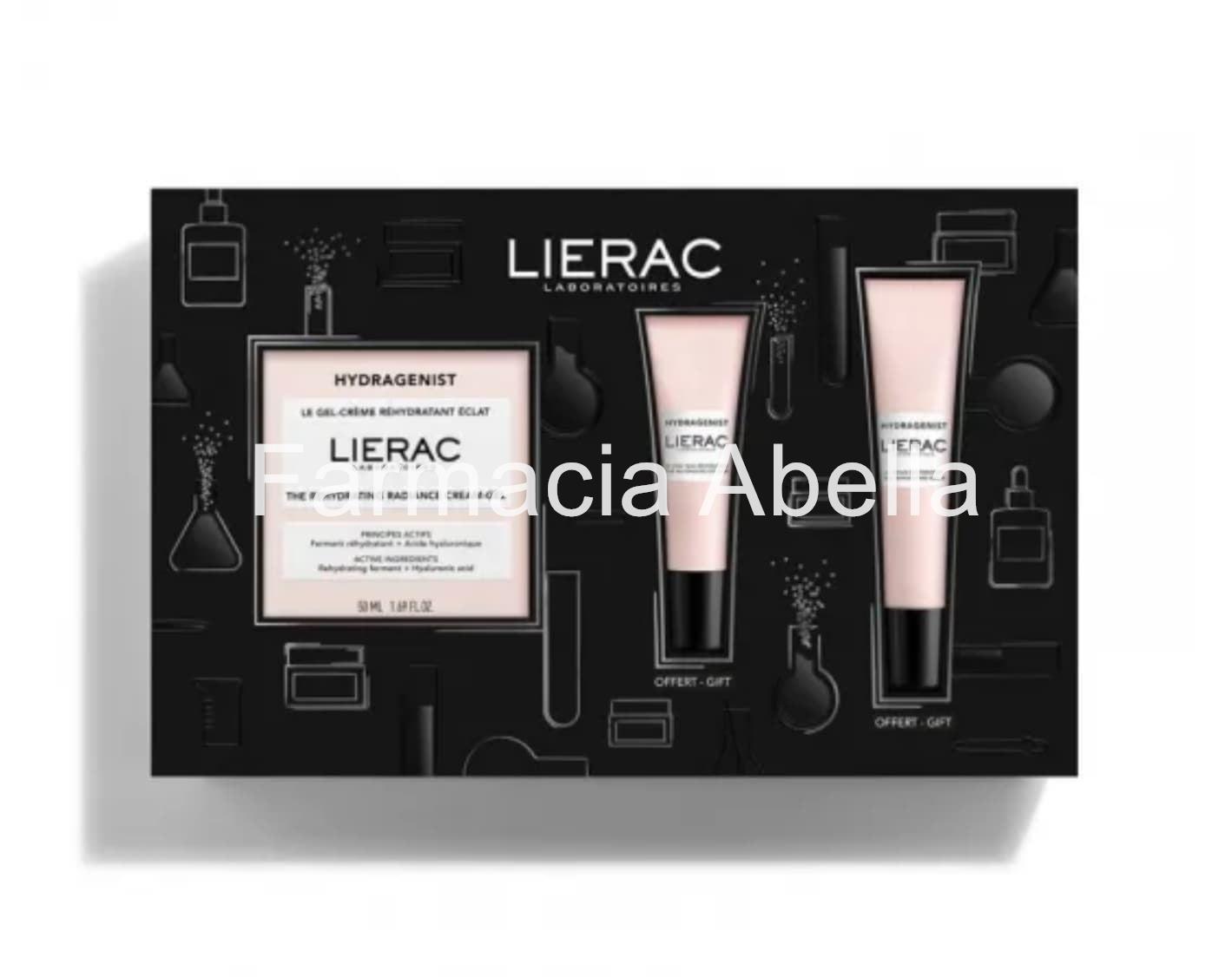 Lierac set hydragenist gel crema 50 ml +contorno de ojos 7,5 ml + serum 15 ml - Imagen 1