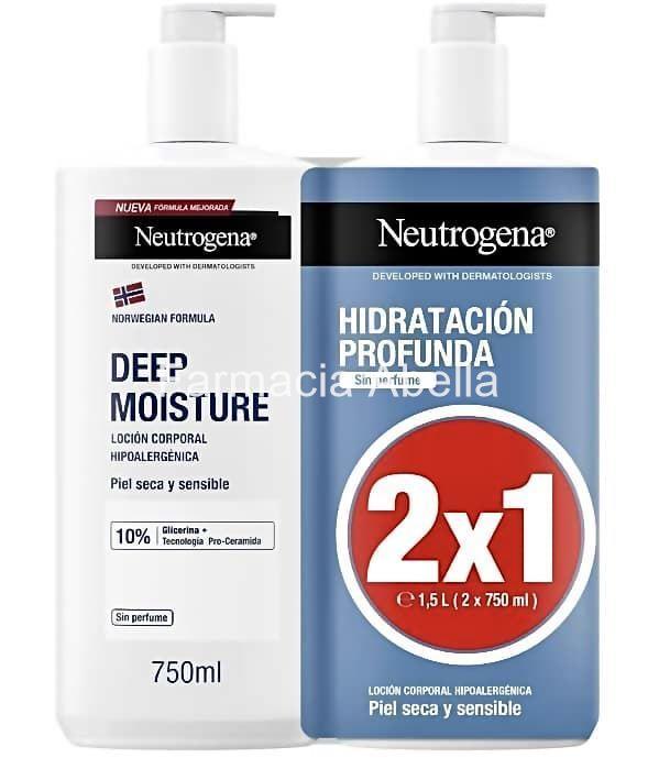 Neutrogena Hidratación Profunda duplo 2x750ml - Imagen 1