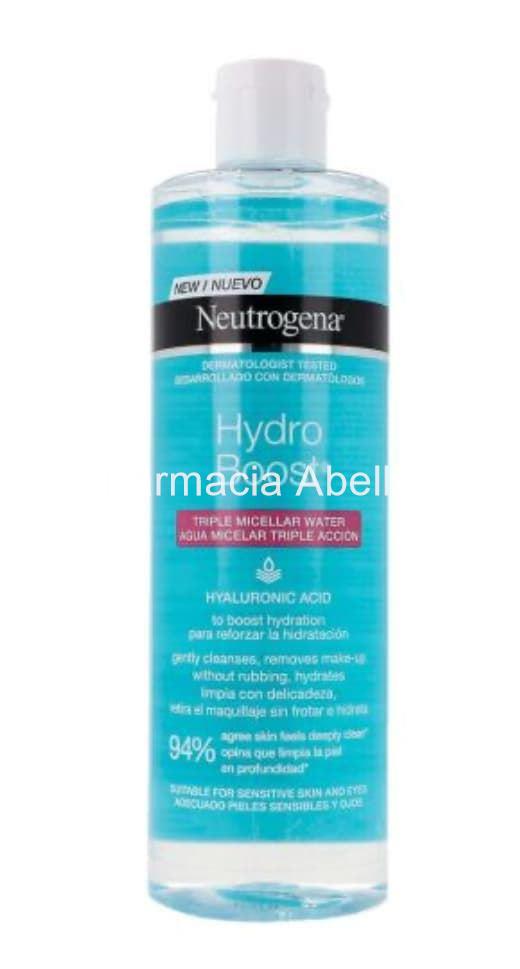 Neutrogena Hydro Boost agua micelar triple acción 400 ml - Imagen 1