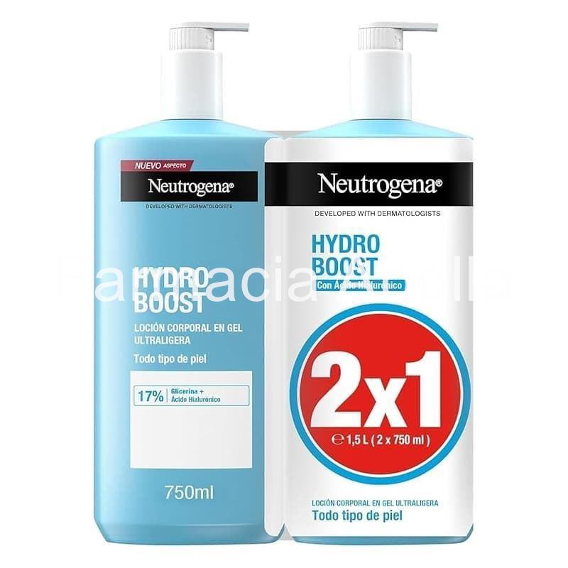 Neutrogena Hydro Boots Loción en Gel Corporal 2x750ml - Imagen 1