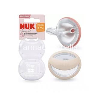 Nuk chupete silicona mommy feel 0-9m salmón - Imagen 2