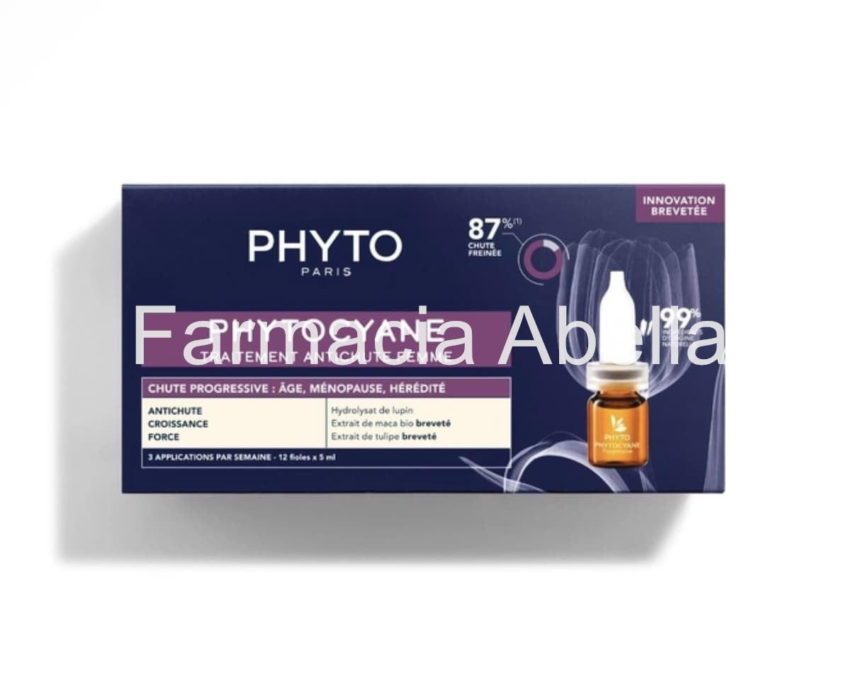 Phytocyane mujer anti caída progresiva 12 ampollas - Imagen 1