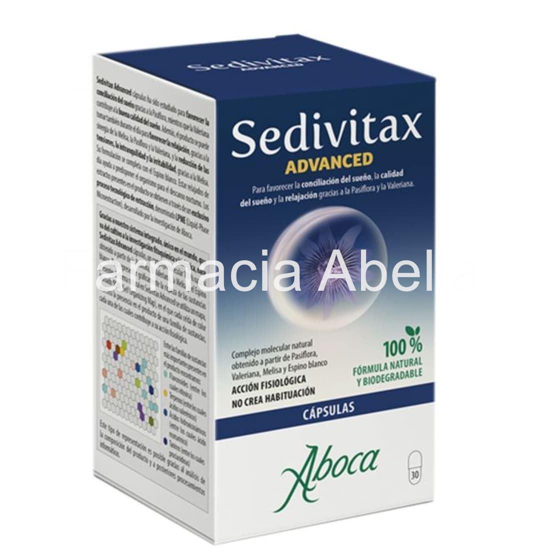 Sedivitax ADVANCE valeriana y pasiflora 30 cápsulas sin gluten - Imagen 1