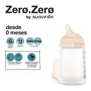 Suavinex biberón zero zero 270 ml anticólico flujo M