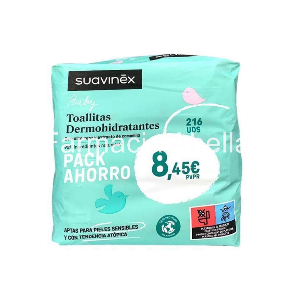 Suavinex pack ahorro toallitas húmedas bebé 216 uds - Imagen 1