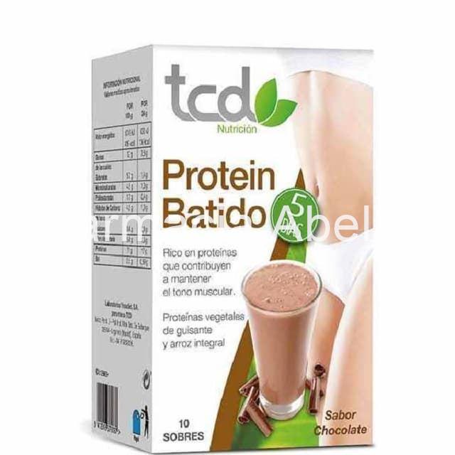 Tcd batido proteínas vegano sabor chocolate 10 sobres - Imagen 1